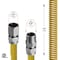 Flextron Gas Line Hose 5/8'' O.D.x18'' Len 3/4" FIPxMIP Fittings Yellow Coated Stainless Steel Flexible FTGC-YC12-18P - alternate 3